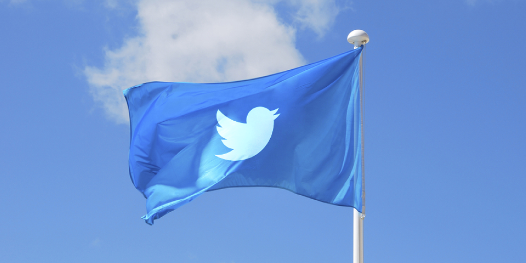 Twitter lets their flag fly