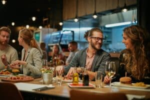 Full restaurant because of a good digital marketing strategy